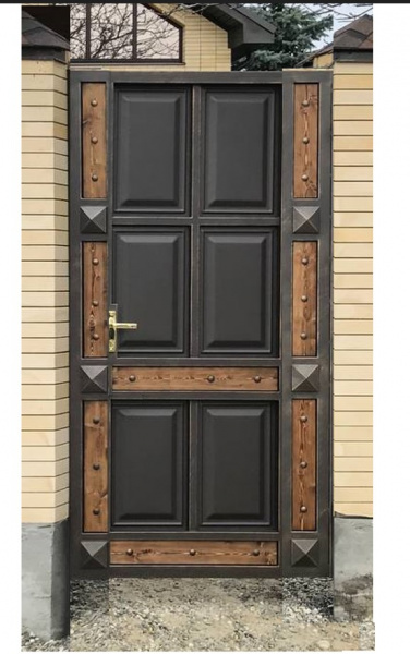 МЕТАЛЛИЧЕСКИЕ ВОРОТА С КАЛИТКОЙ (3,71 м х 2,30 м) (1,17 м х 2,30 м)